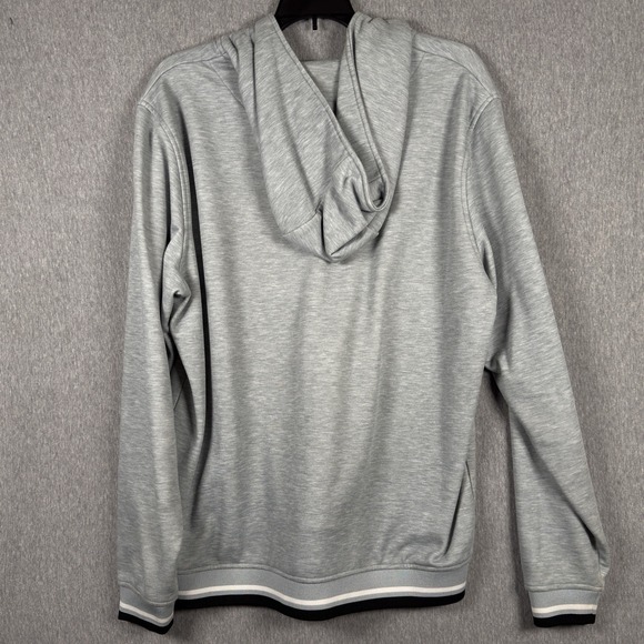 Footjoy FJ Hoodie Henley Pullover Athleisure Golf Mens Sz Medium Grey Soft Shirt - Picture 4 of 9